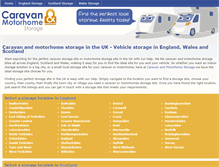 Tablet Screenshot of caravanmotorhomestorage.com